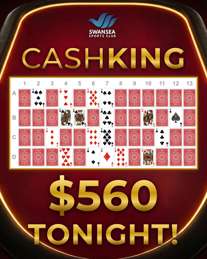 Featured image for “CashKing Night at Swansea Workers: $560 Jackpot”